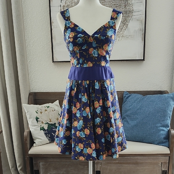 Anthropologie Tracy Reese Vibrant Floral Dress - Picture 1 of 11